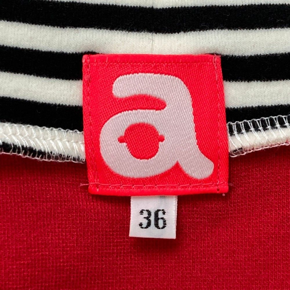 美品　アルチビオ　ベロアパーカー　半袖　36 レッド　ロゴ刺繍　ゴルフウェア 美品 アルチビオ ベロアパーカー 半袖 36 レッド ロゴ刺繍