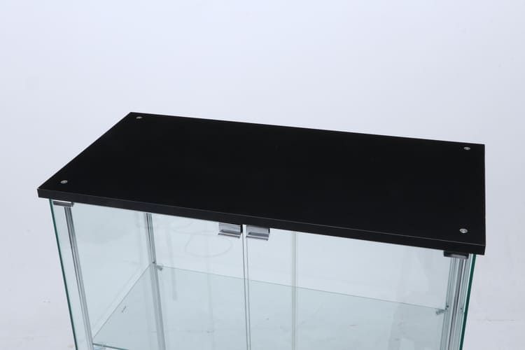 【引き取り】【お値下げ最終価格】コレクションケース　ガラスケース　黒　美品 ccb-3828gs.jpg
