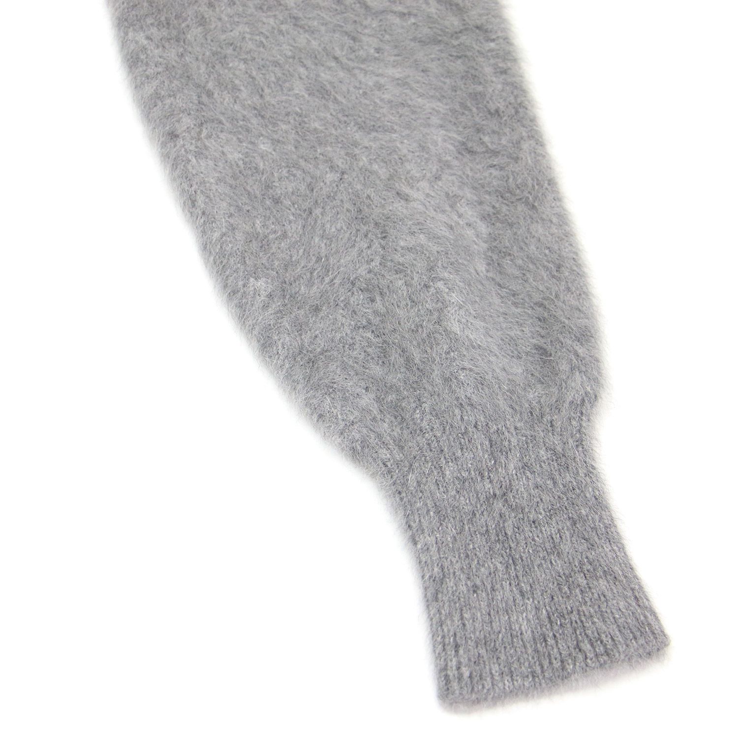 極美品 ユナイテッドアローズ フォックス カシミヤ 長袖 シャギー ニット F フォックス カシミヤ ジャカード ニットブルゾン