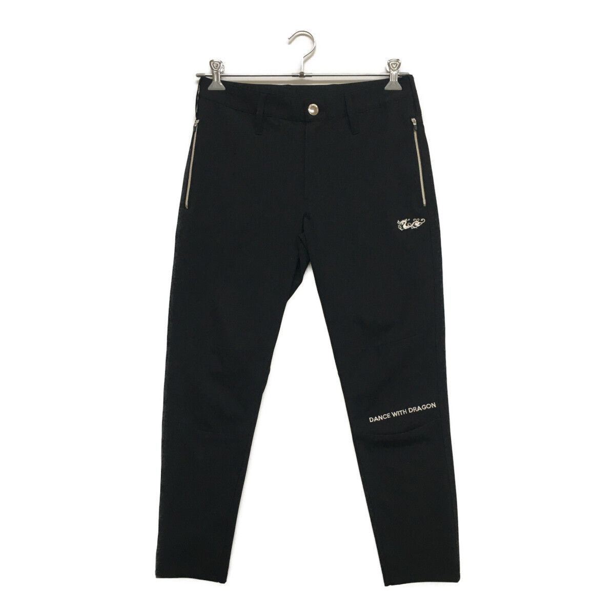  メンズ ダンスウィズドラゴン DANCE WITH DRAGON パンツ 1(S) 黒 ブラック ドラゴン 刺しゅう