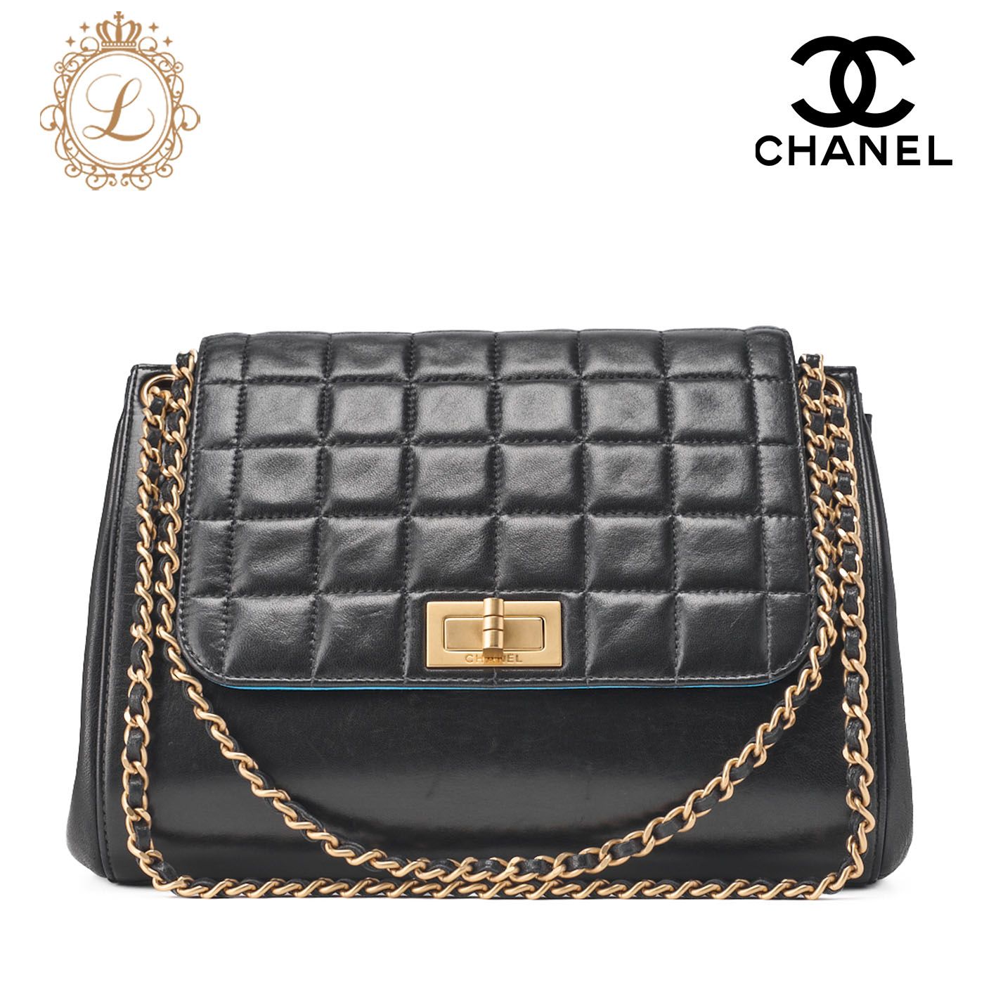 希少 CHANEL シャネル ショルダー チョコバー マトラッセ ラムスキン CHANEL （未使用 展示品）シャネル チョコバー ミニ フラップ