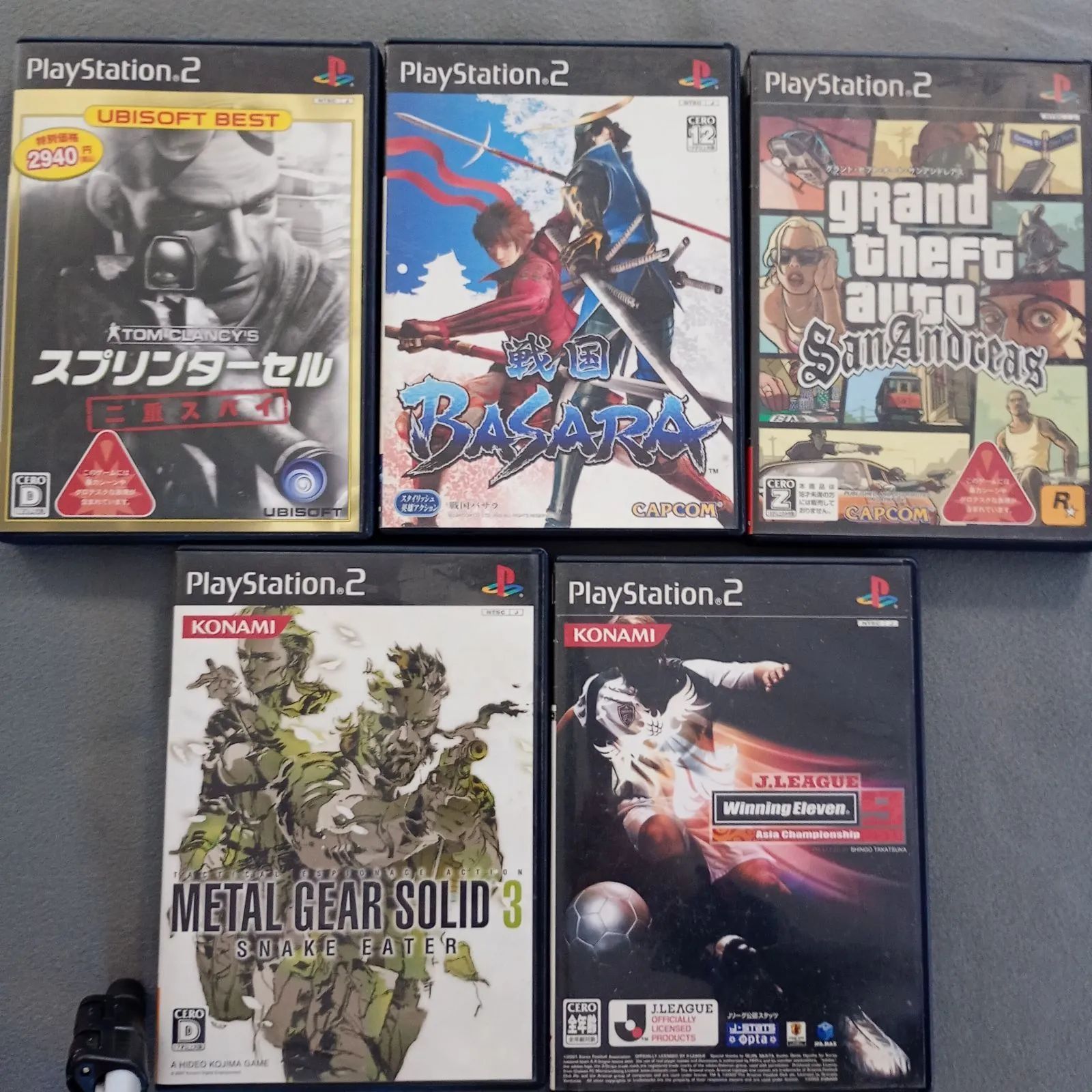 バラ売り、相談にのります。PS2ソフト5本セット プレステ