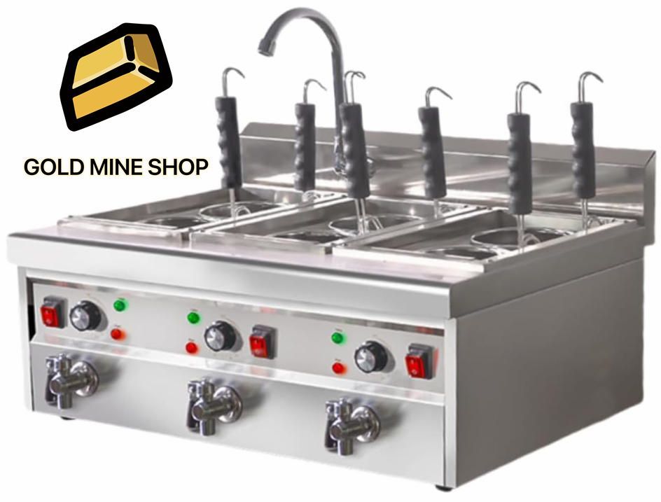 電気式ゆで麺器 二槽式4穴 麺茹で器 ステンレス製 9L 2 大容量 保温機能あり ラーメン釜 ゆで麺機 デスクトップ麺調理機ゆで麺器 卓上タイプ 30℃ 110℃調節 1700Ｗ 速度加熱 省エネ テボ4個付き 6穴 シルバー