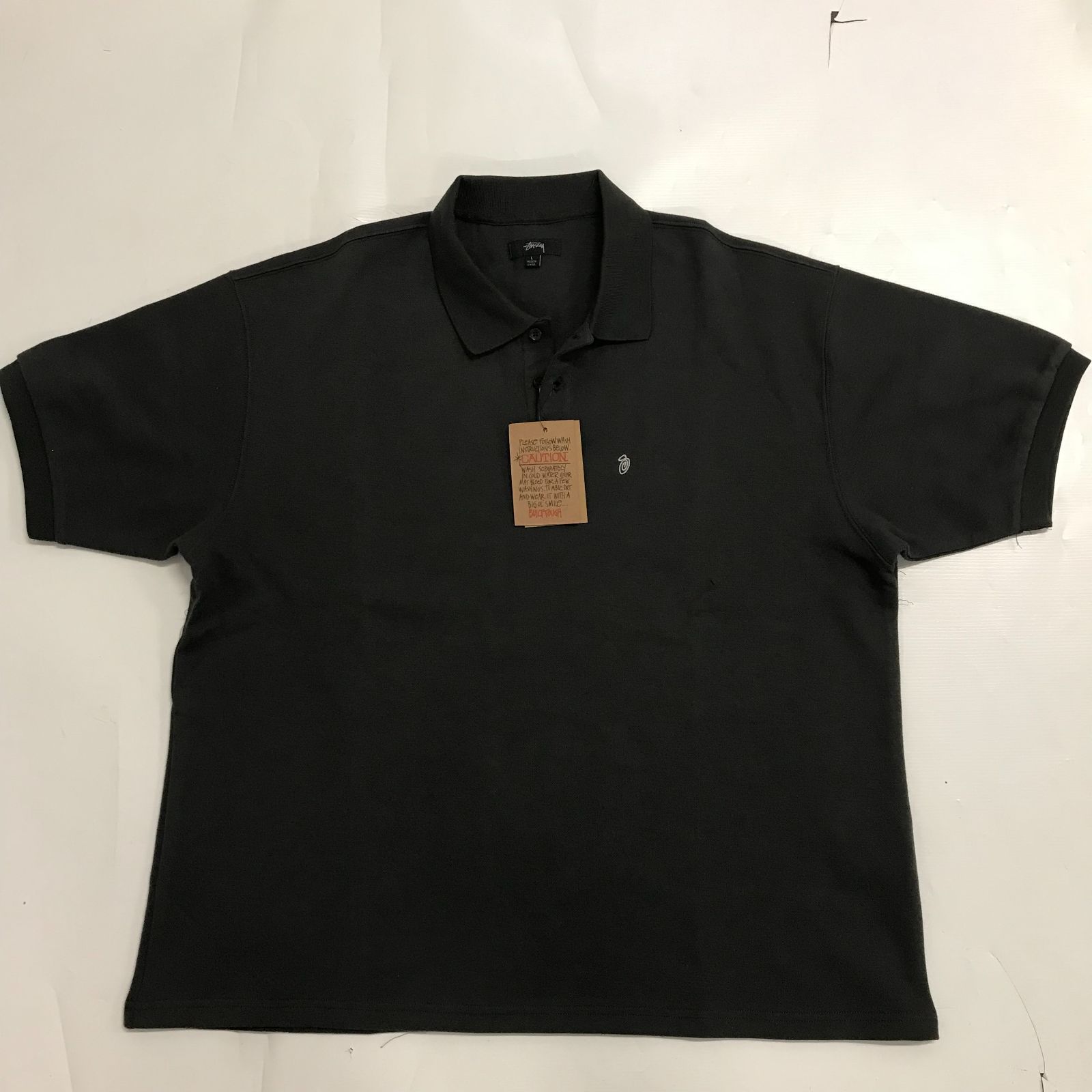 STUSSY 24SS PIGMENT DYED PIQUE POLO M