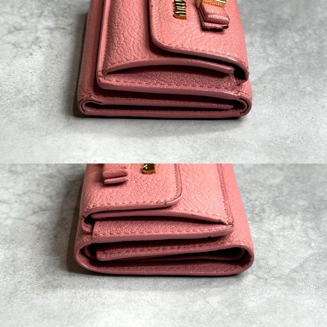 miu miu ミュウミュウ / マドラスフィオッコクリスタルウォレット 三  