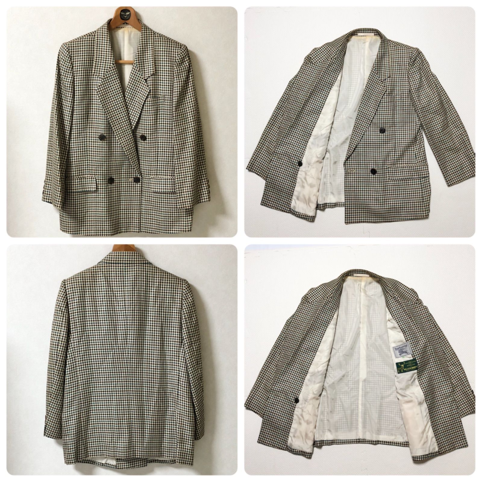 極美品 バーバリーズ スーツ スカート セットアップ 千鳥格好