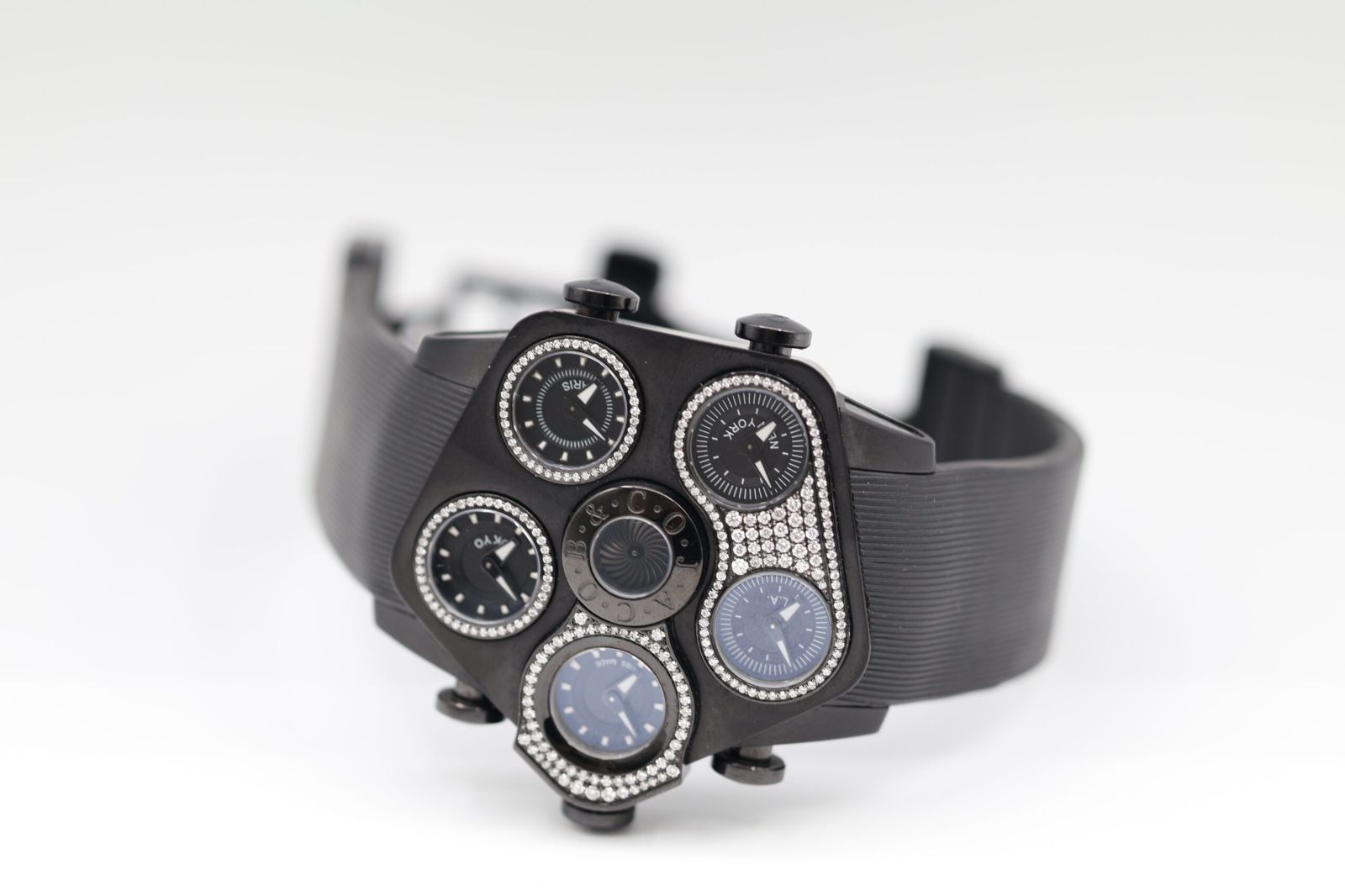 JACOB-CO ジェイコブ グランド 5タイムゾーン JC-GR5