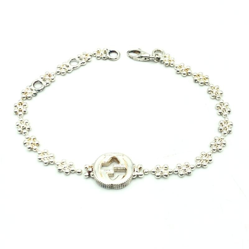 中古】GUCCI インターロッキングG ブレスレット 481687-J8400-8106