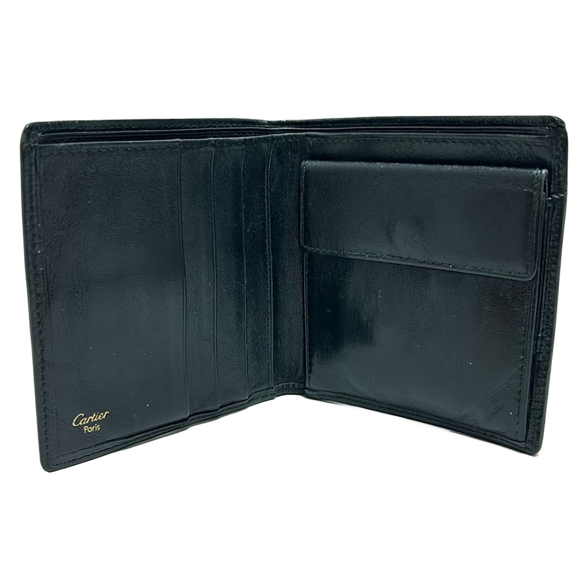 Cartier(カルティエ) 2つ折り財布 パシャ 黒 レザー - メルカリ