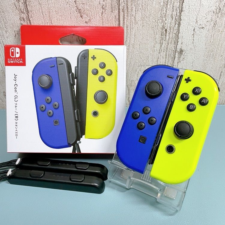 美品 人気カラー ブルー イエロー Switch 左右セット ジョイコン