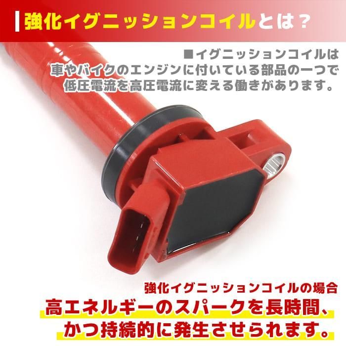 トヨタ ランドクルーザー70 GRJ79K 強化イグニッションコイル 1本 半年保証 純正同等品 90919-02248 ハイパワー