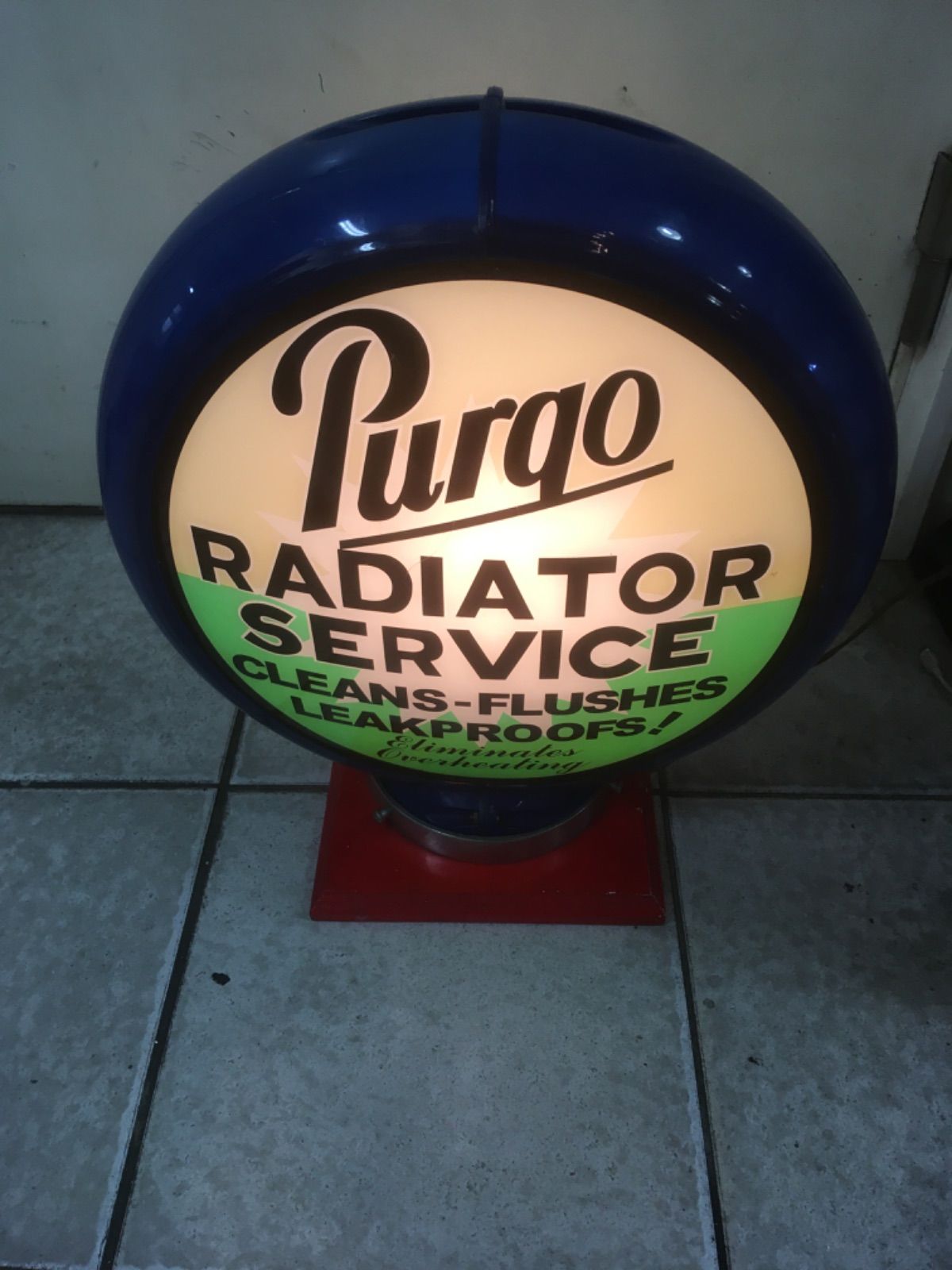 purgoのガスグローブランプです