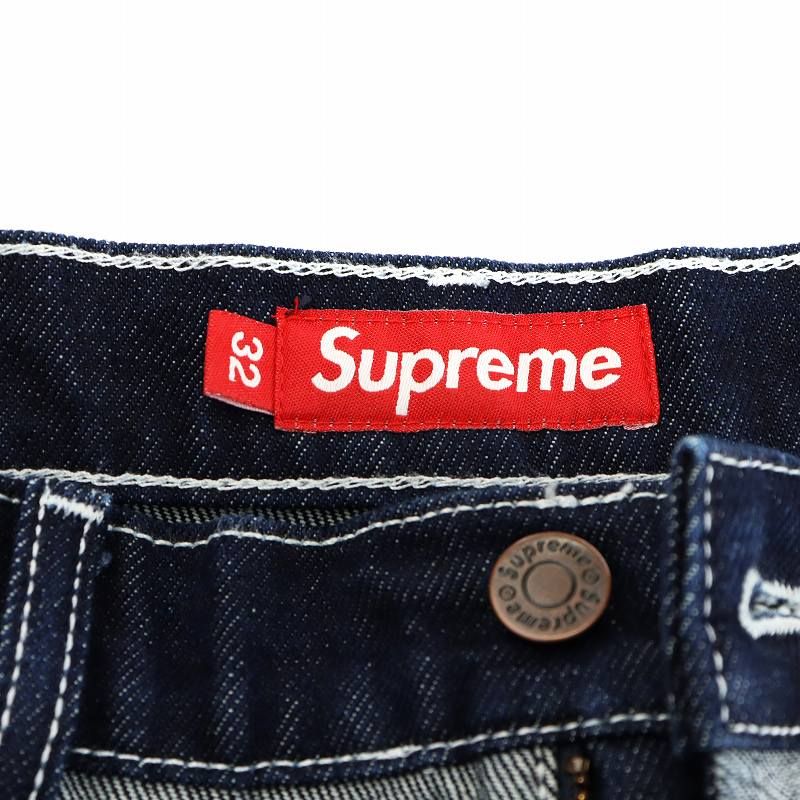 シュプリーム SUPREME 24FW 2-TONE PANELED BAGGY JEAN デニムパンツ 