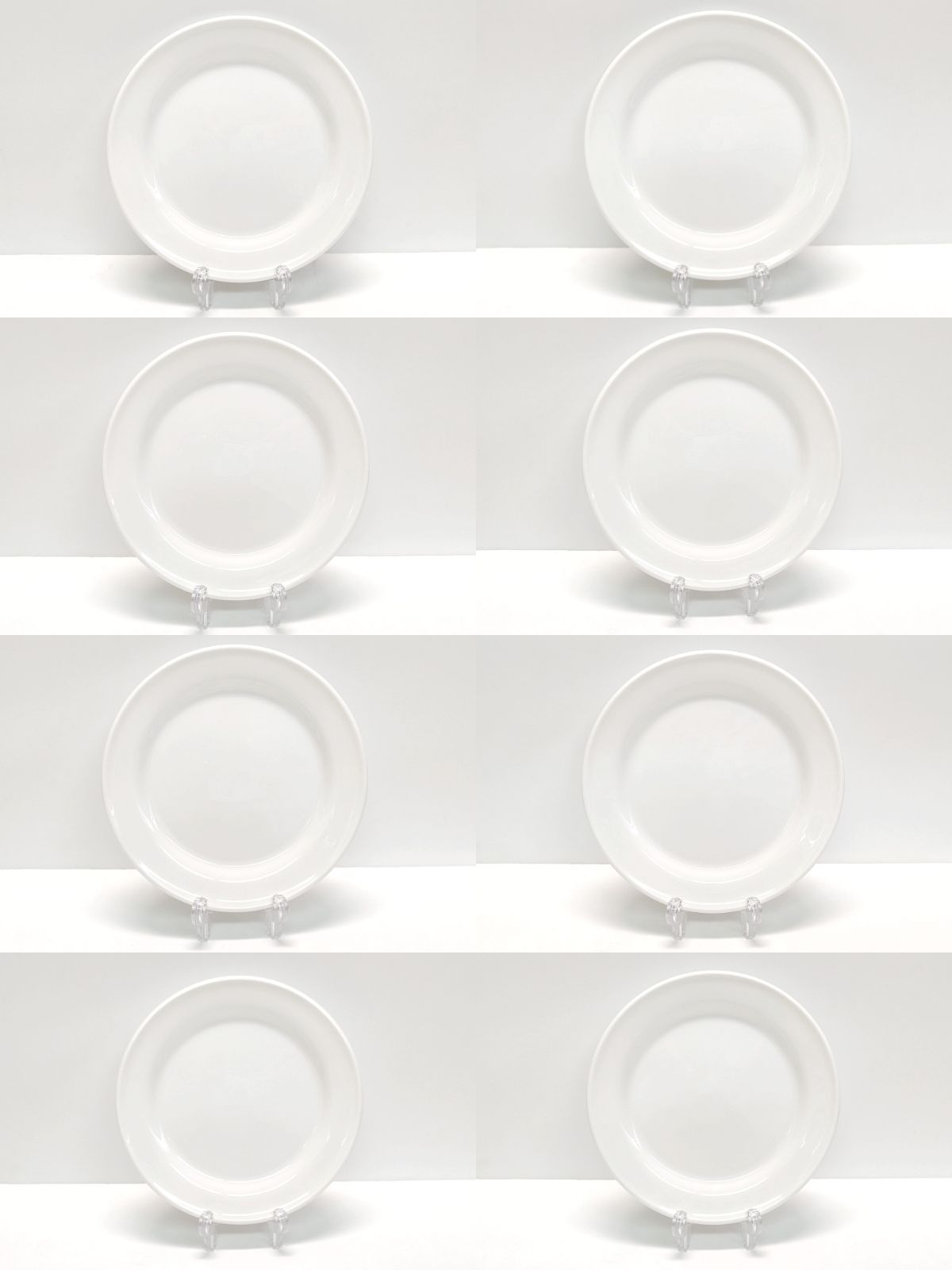 〈中古品〉NARUMI　プラスセラム【中皿】20cmデザート皿　8枚セット-4