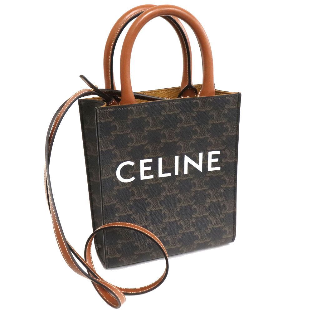 セリーヌ ミニ バーティカル トリオンフ キャンバス CELINE カバ