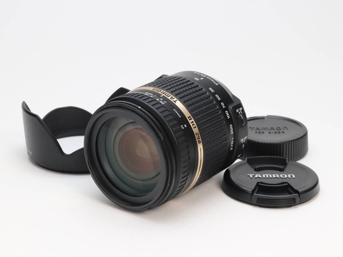 AA- 上品 TAMRON タムロン 18-270mm F3.5-6.3 Di II VC PZD Model B008 Nikon用 ブラック 初期不良返品対応 99-49