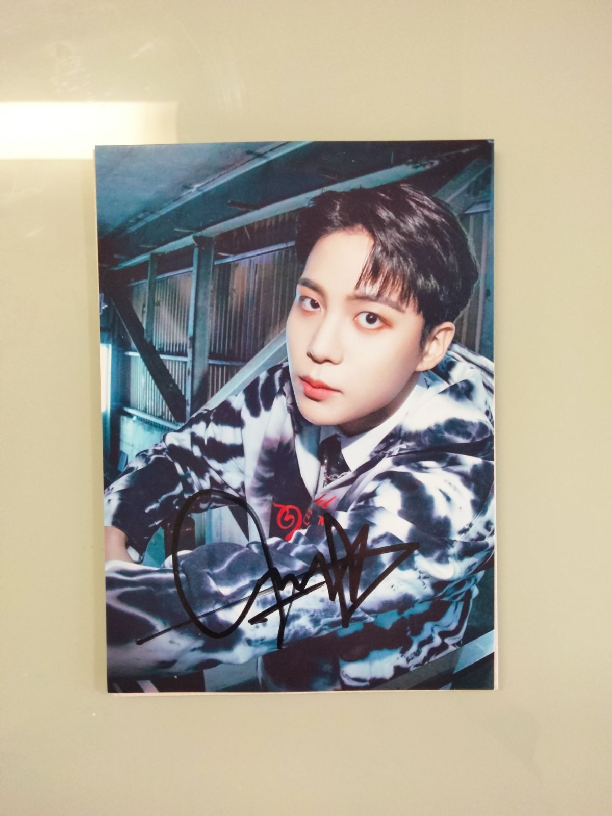 ジョンホ直筆サイン入り2Lサイズ写真…Jong Ho…ATEEZ…エイティーズ