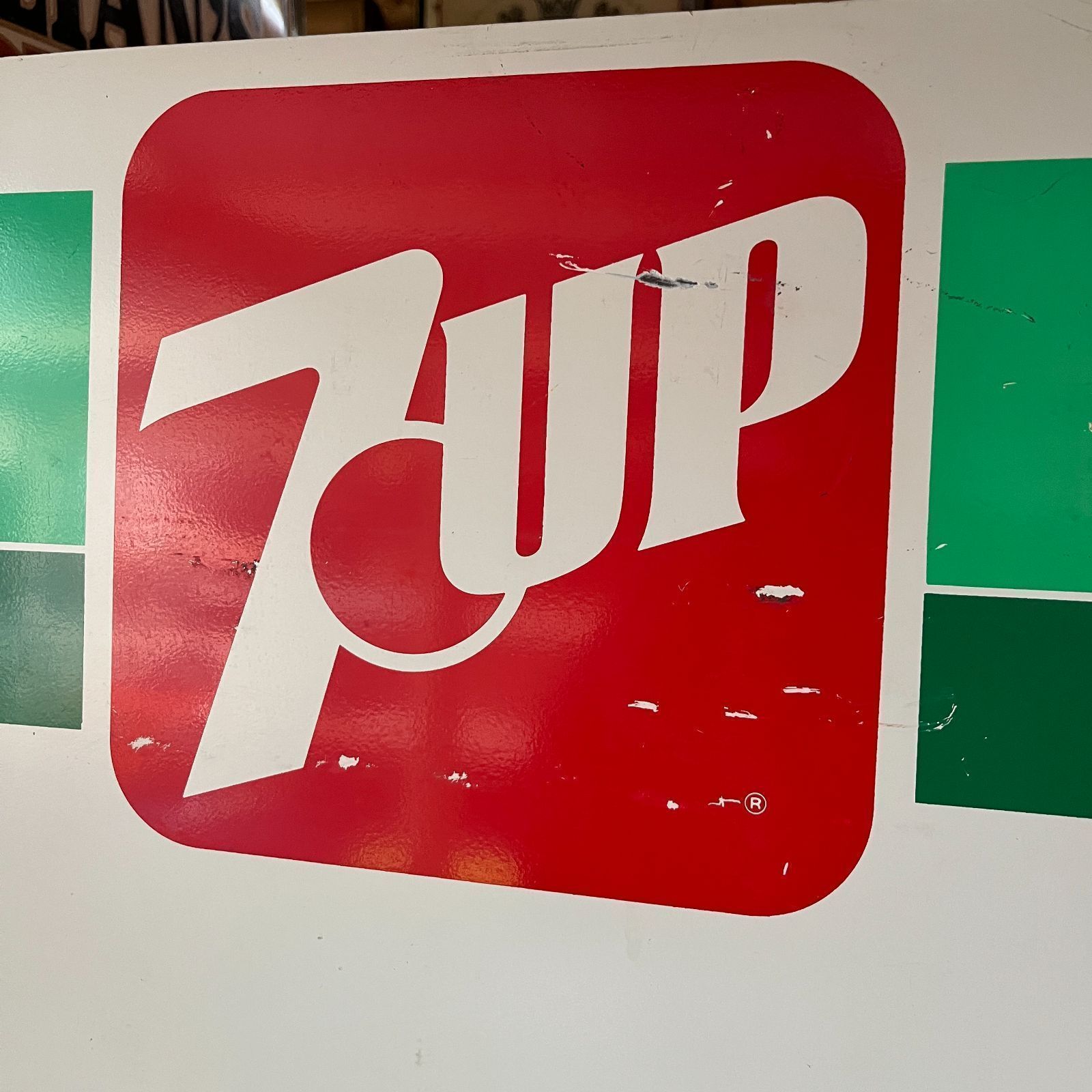 【キャリーカート】80s "7up (セブンアップ) ディスプレイ 販促品 " アドバタイジング ビンテージ キャリーカート 店舗什器