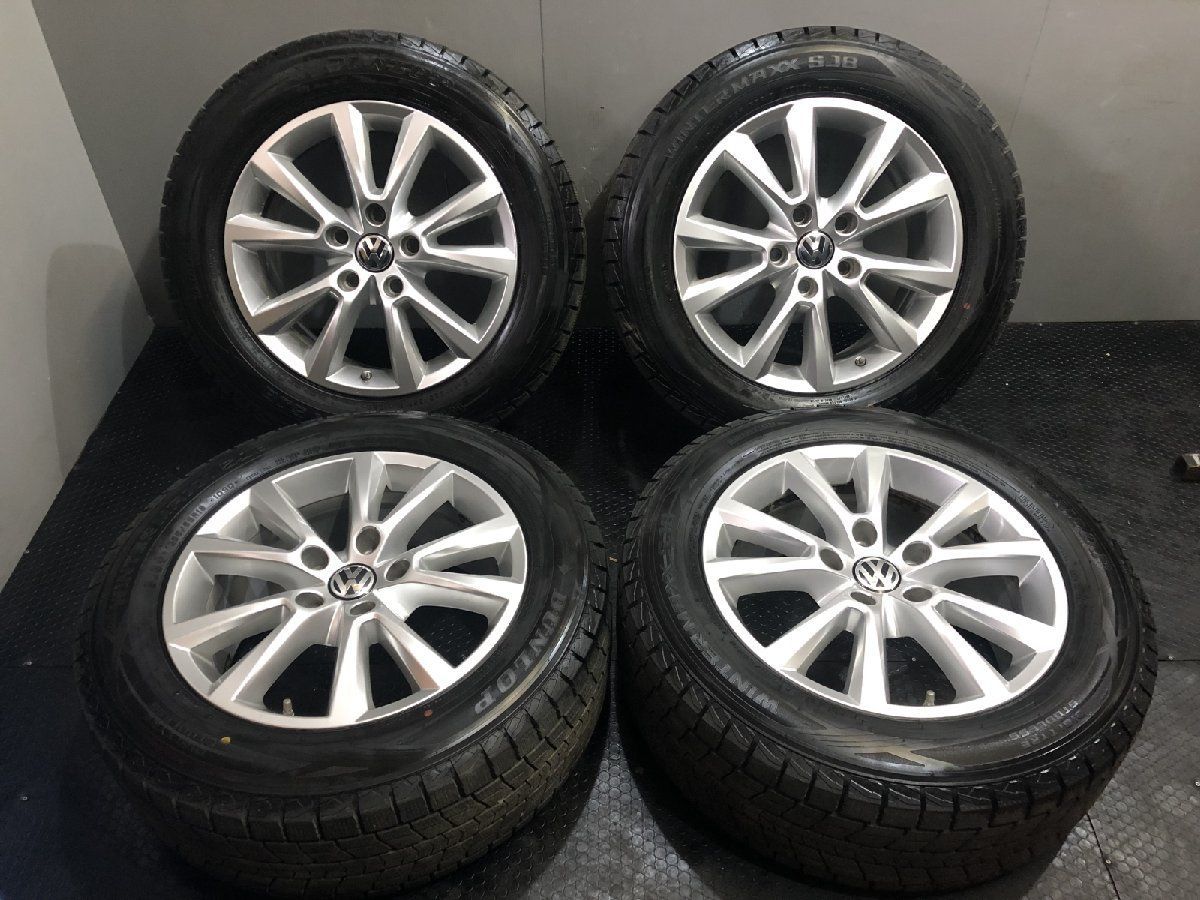 DUNLOP WINTER MAXX SJ8 255/55R18】スタッドレス【VW 7P系 トゥアレグ 純正ホイール 18インチ  8J5HPCD130+53】21年製 (VTH952FD) - メルカリ