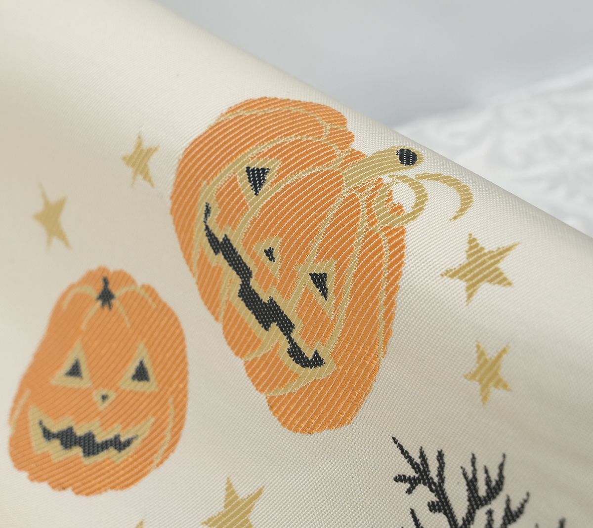 新品仕立済 西陣織 九寸名古屋帯 ハロウィン ジャックオランタン