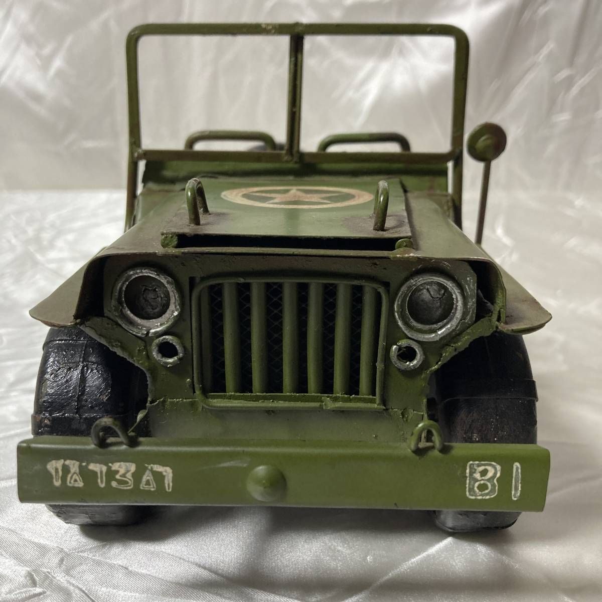 人気を誇る SK Jeep 軍用車 ミリタリー ミニカー 緑 グリーン 置物 US 