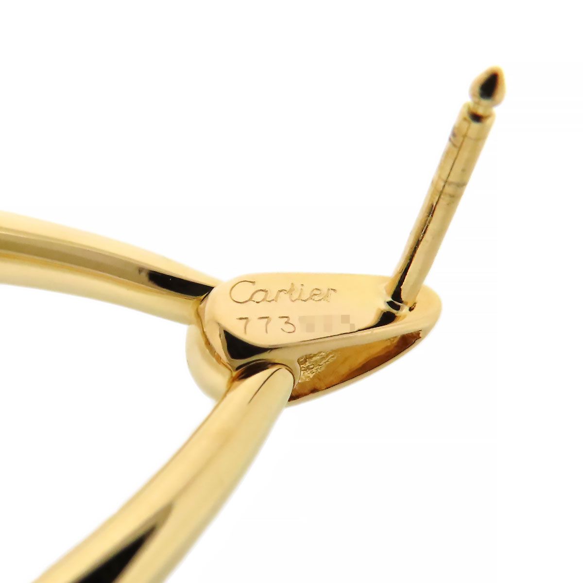 カルティエ スリーカラー ピアス 750 (K18YG K18PG K18WG) レディース  