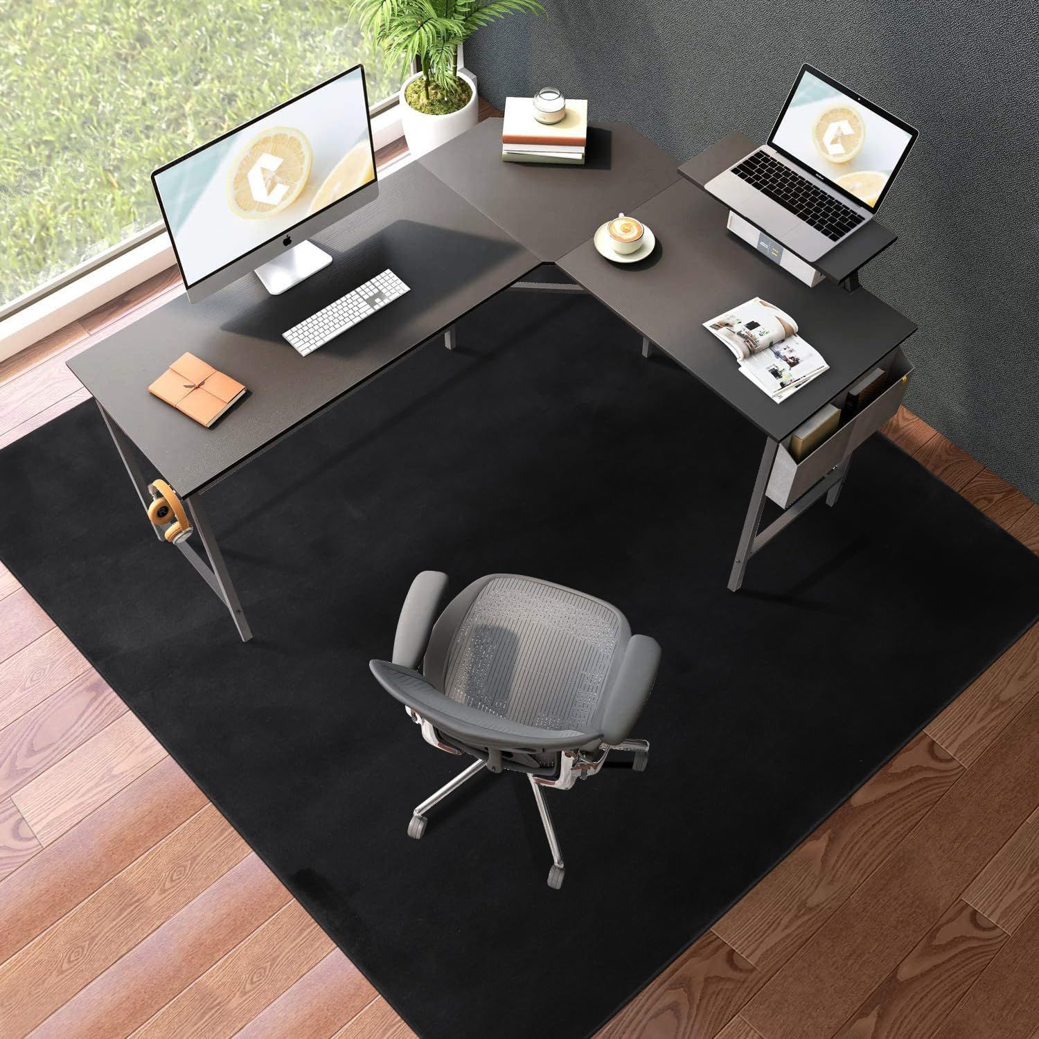 【特価商品】カーペットタイプ チェアマット 滑り止め加工 フランネルタイプ 160×180cm 床保護 傷防止 ゲーミングチェアマット フローリングマット 騒音対策 FUNHOO 床暖房対応