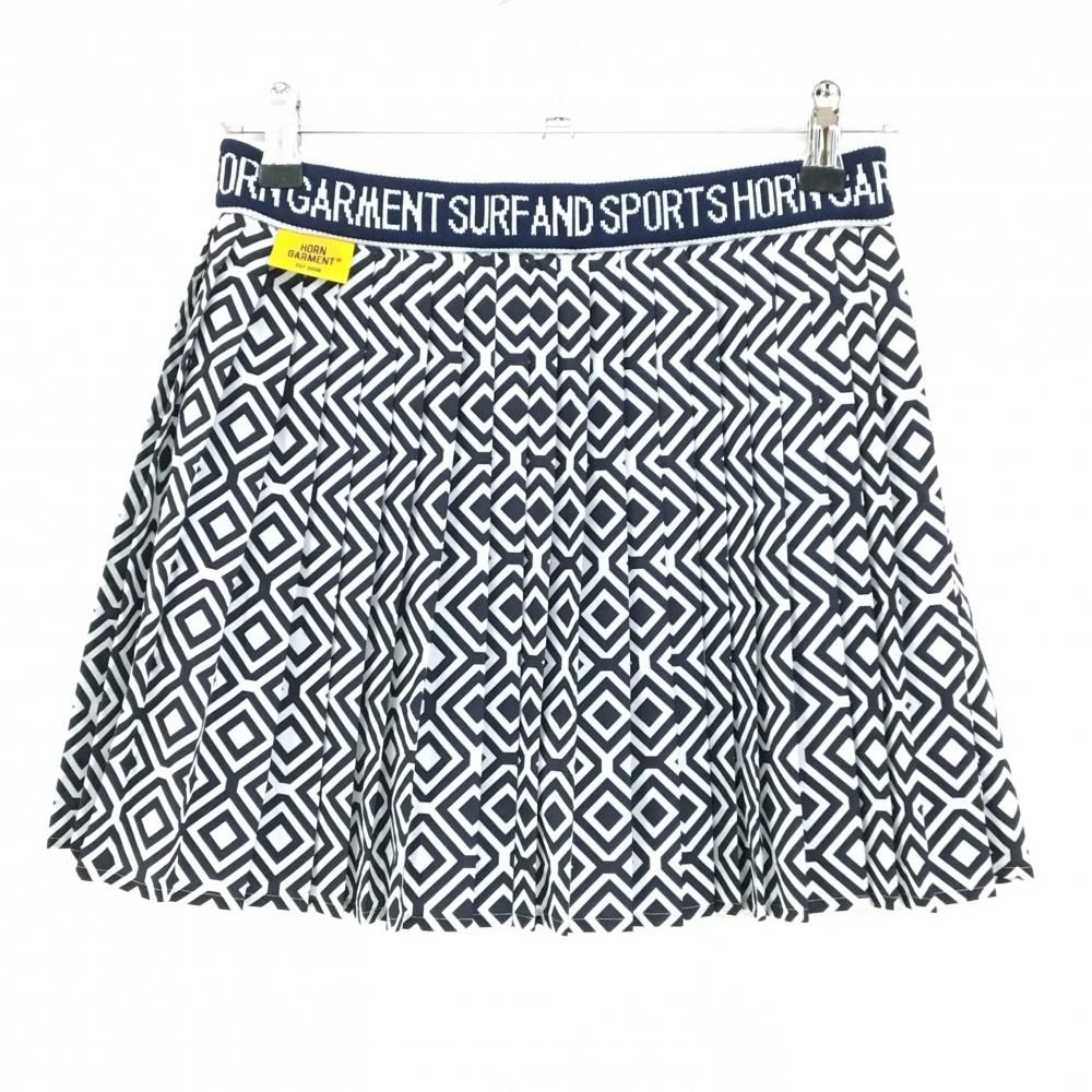 MARK&LONA マークアンドロナ インナー付プリーツスカート 総柄 L