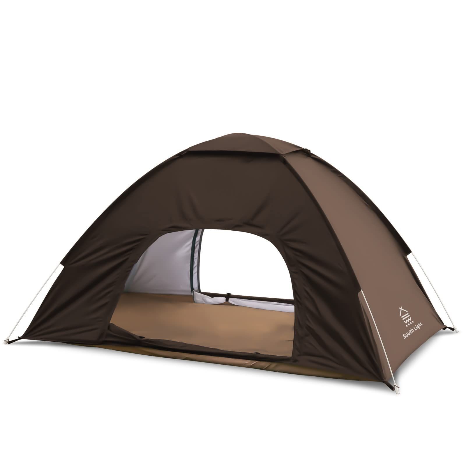 在庫処分】sl-zp150 outdoor tent 2人用 1人 ソロキャンプ 収納バック付き キャンプ用品 アウトドア 幅200×高さ120cm  通気 軽量 持ち運び便利 高耐水 紫外線対策 キャンプ用 サンシェード ワンタッチテント ポップアップテント - メルカリ