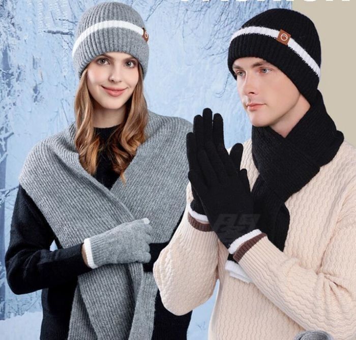 ニット帽子 マフラー 手袋 セット ブラック ニット帽子 マフラー 手袋 セット ブラック ニット帽 セット 暖かい