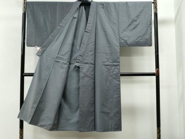 平和屋着物○男性 本場大島紬 アンサンブル・長襦袢セット 格子 正絹