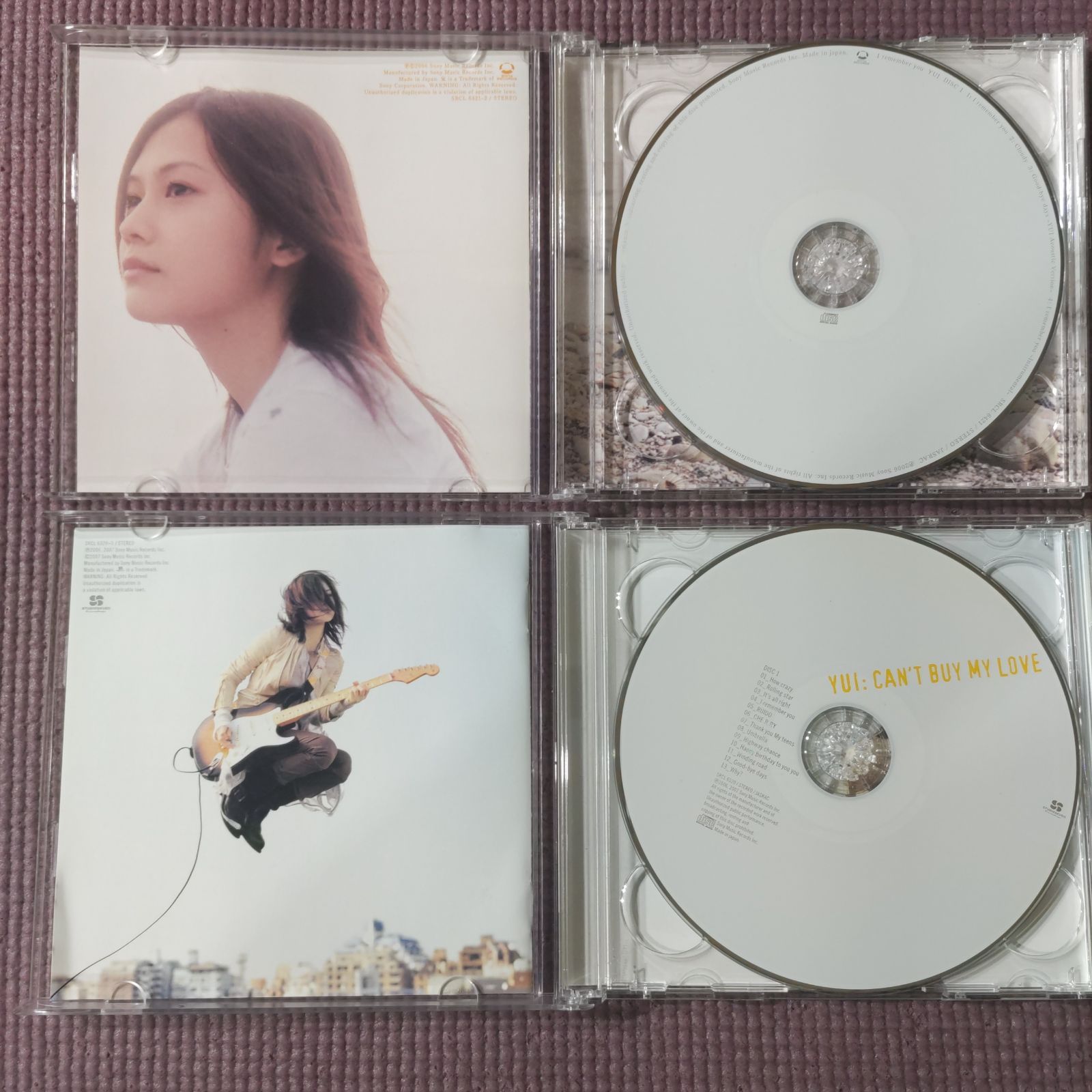 YUI アルバム2点🎵「I remember you初回限定盤CD+DVD」 🎵「CAN