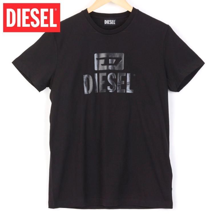 ディーゼル DIESEL Tシャツ 半袖 メンズ ブランド ロゴ 黒 S M L XL ...