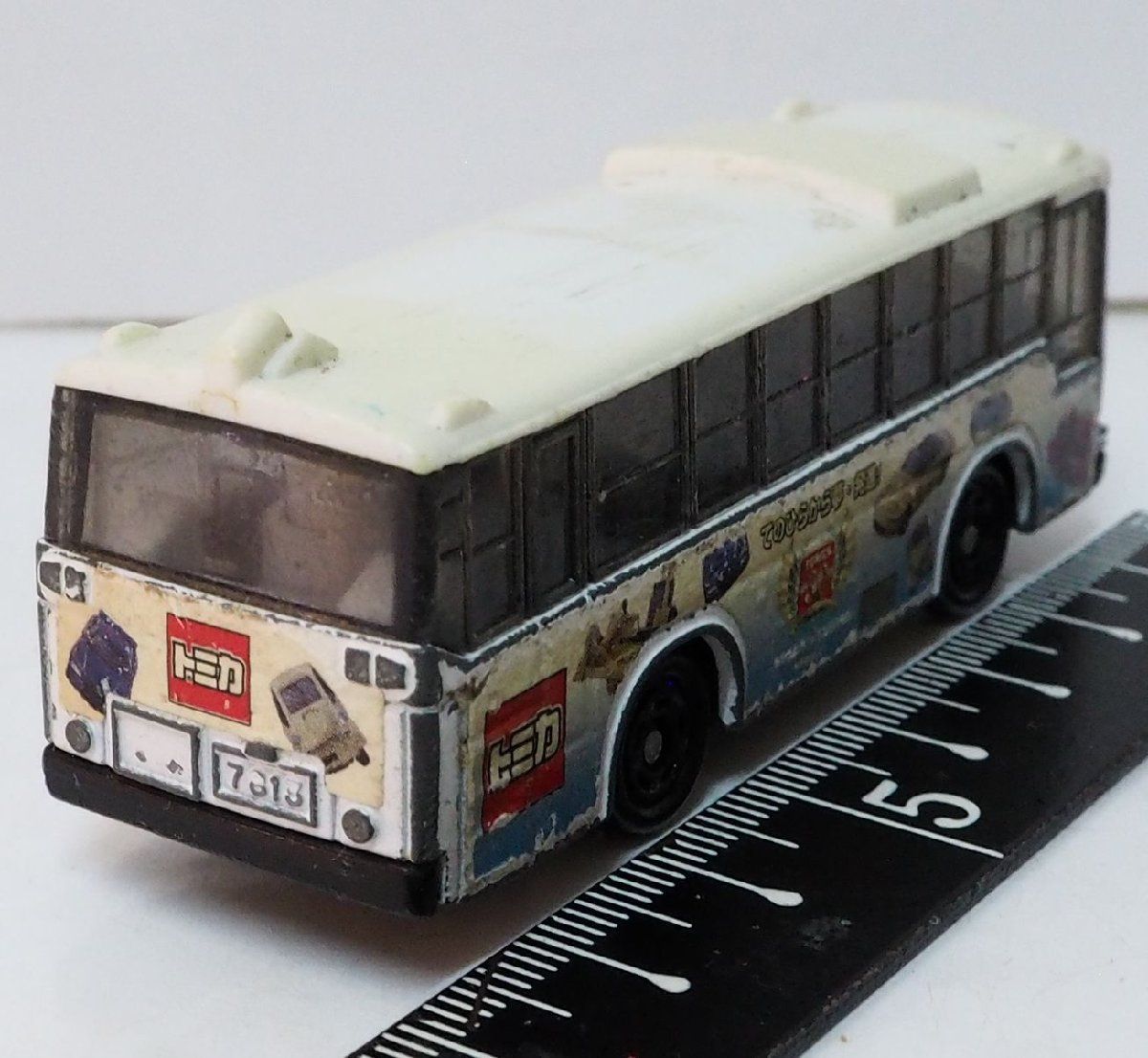 トミカ No.79【三菱ふそう MITSUBISHI FUSO BUS ラッピング バス TOMICA】1/130ミニカー ダイキャスト製■TOMYトミー【中古】送料込