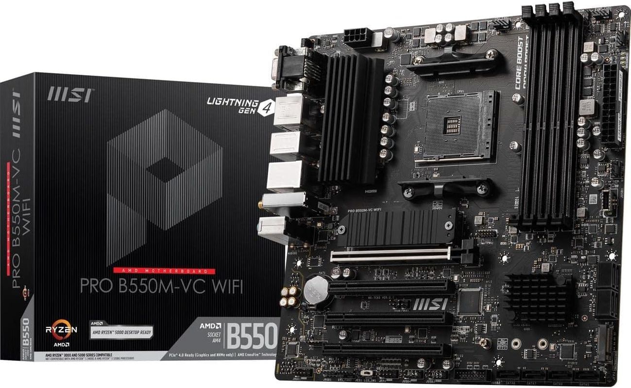 MSI PRO B550M-VC Wifi Proseries マザーボード AMD Ryzen 5000 シリーズ Wi-Fi 6E