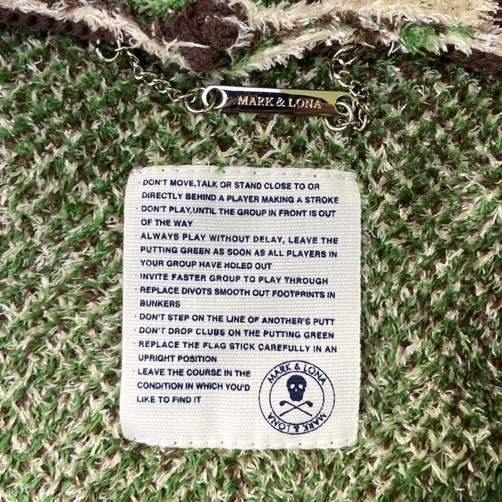 ニットカーディガン 総柄