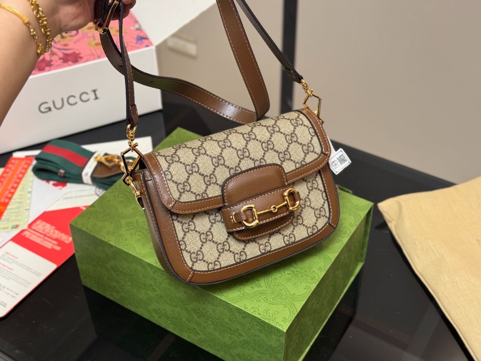 GUCCI 希少 サドルバッグ 今日特価】Gucci Vintage Saddle Bag 1955（グッチ ヴィンテージ