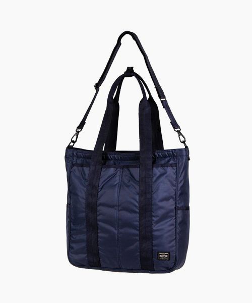 【極美品】PORTER ポーター フラッシュ FLASH/689-05937 / 2WAY トートバッグ ショルダーバッグ ネイビー B4可能27954YER-240417-6K