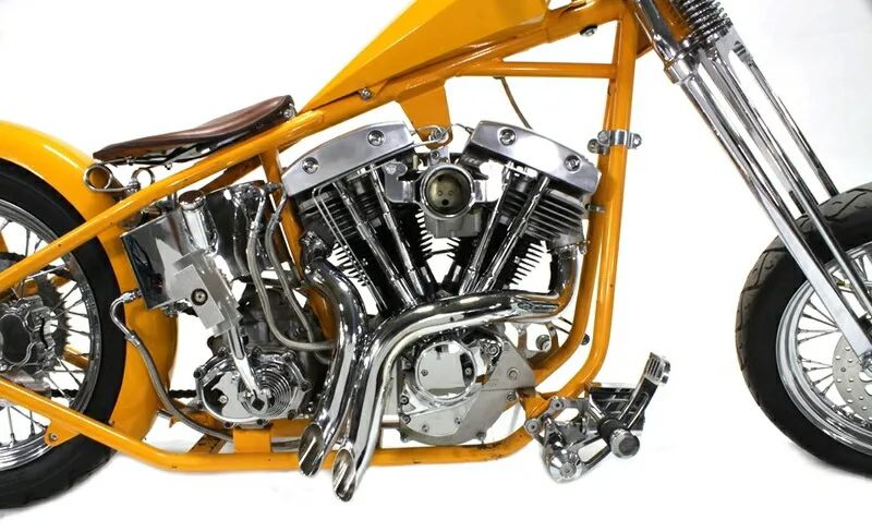 ショベル4速フレーム用ドラッグパイプ ショベル パン ナックル