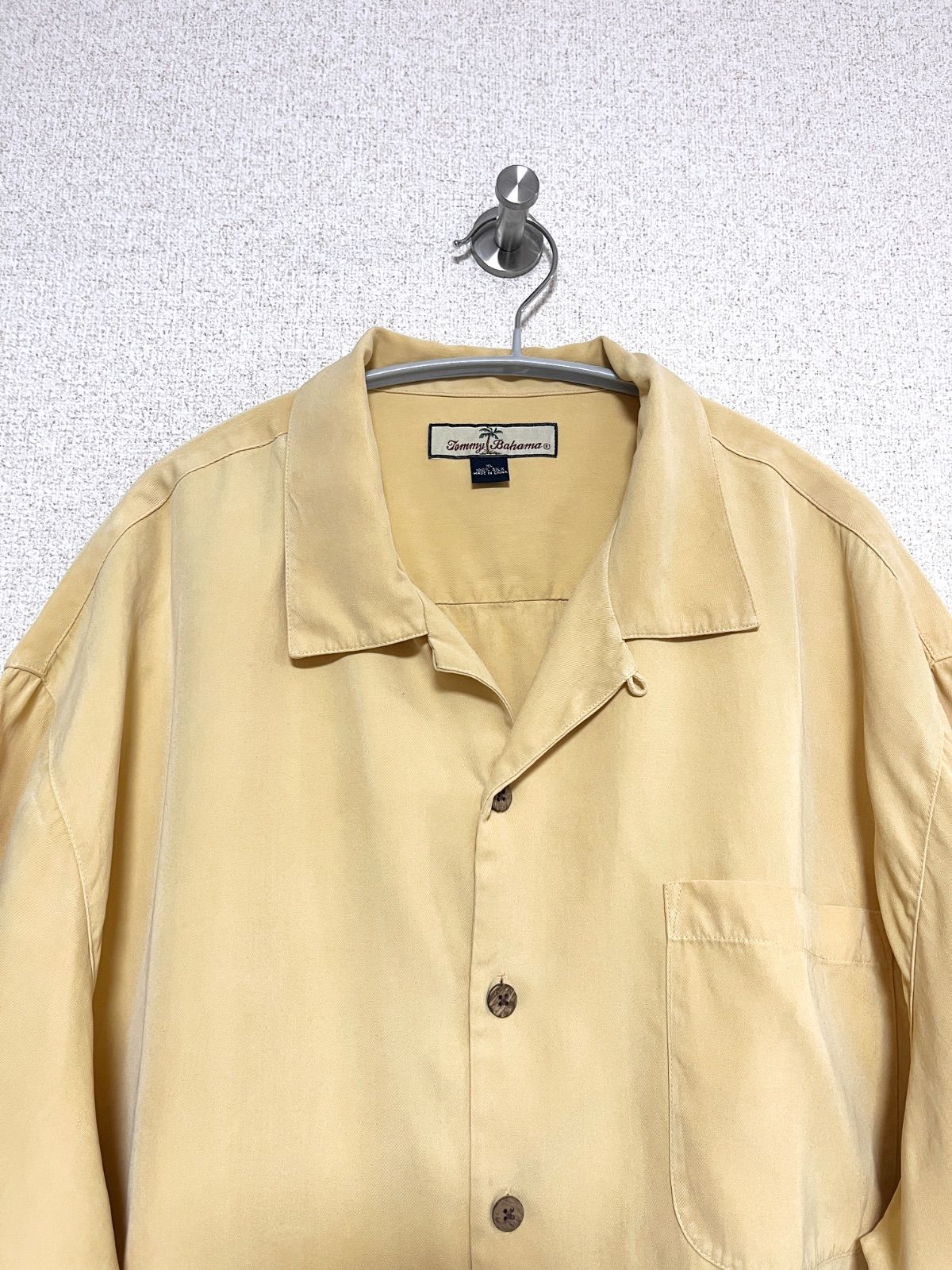 Tommy Bahama】90s S/S シルク100% オープンカラーシャツ