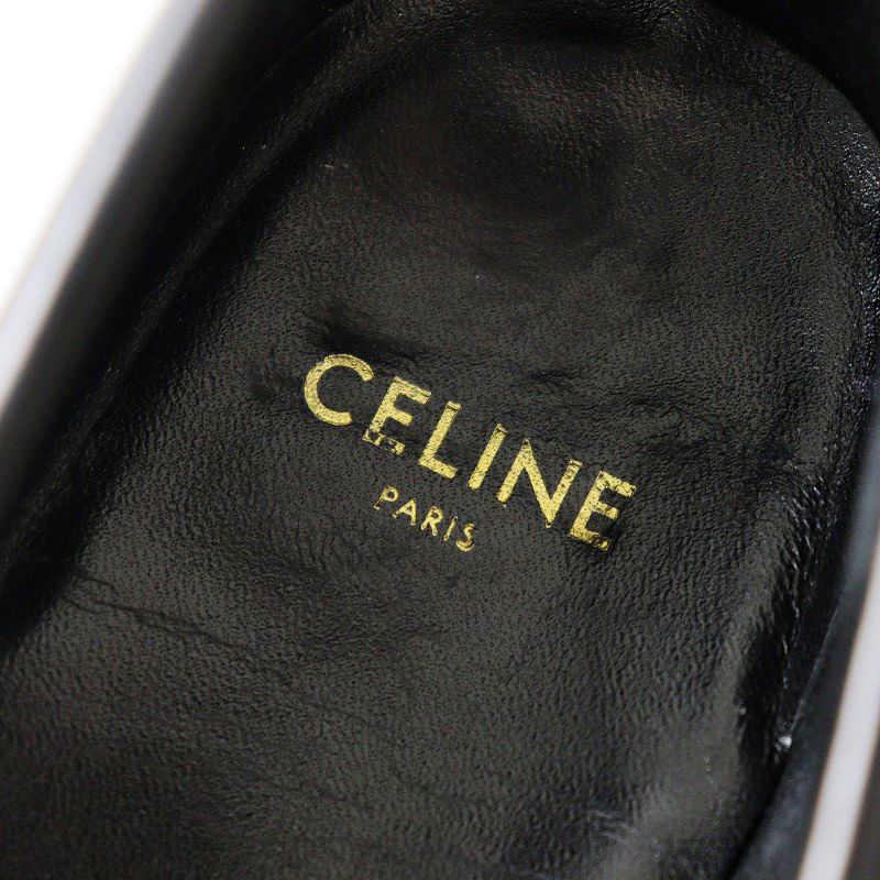 セリーヌ CELINE レザーローファー ギャザー入 39(約26cm)/ブラック 黒 コイン スリッポン シューズ【2400013751605】 -  メルカリ