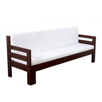 天然木すのこソファベッド マットレス付 ナチュラル SFB-200M B ブラウン