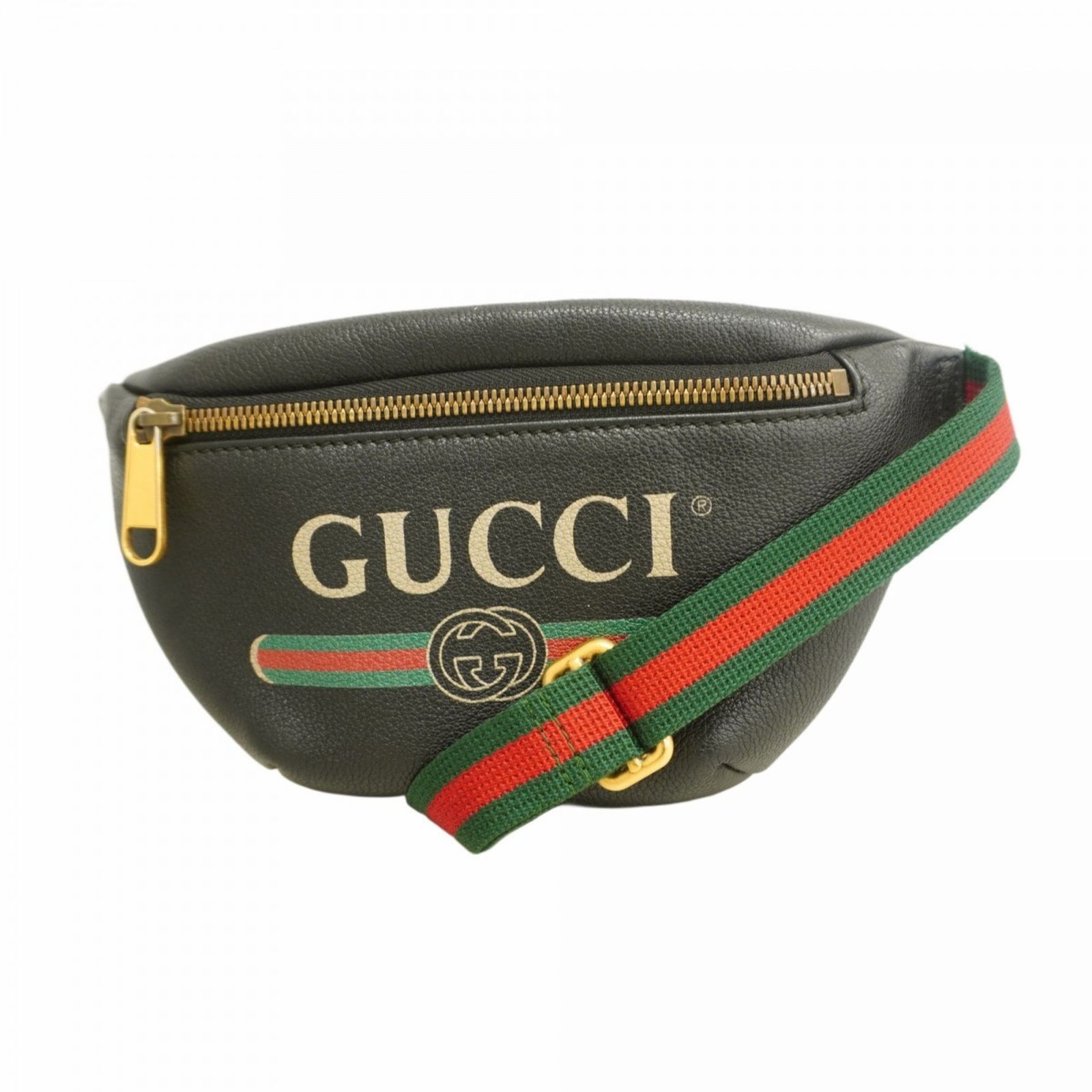 グッチ Gucci グッチ ボディバッグ シェリーライン 527792 レザー ブラック レディース
