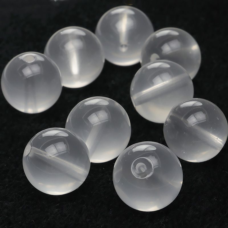 粒販売】ブラジル産 ミルキークォーツ 丸玉 12mm【6粒販売