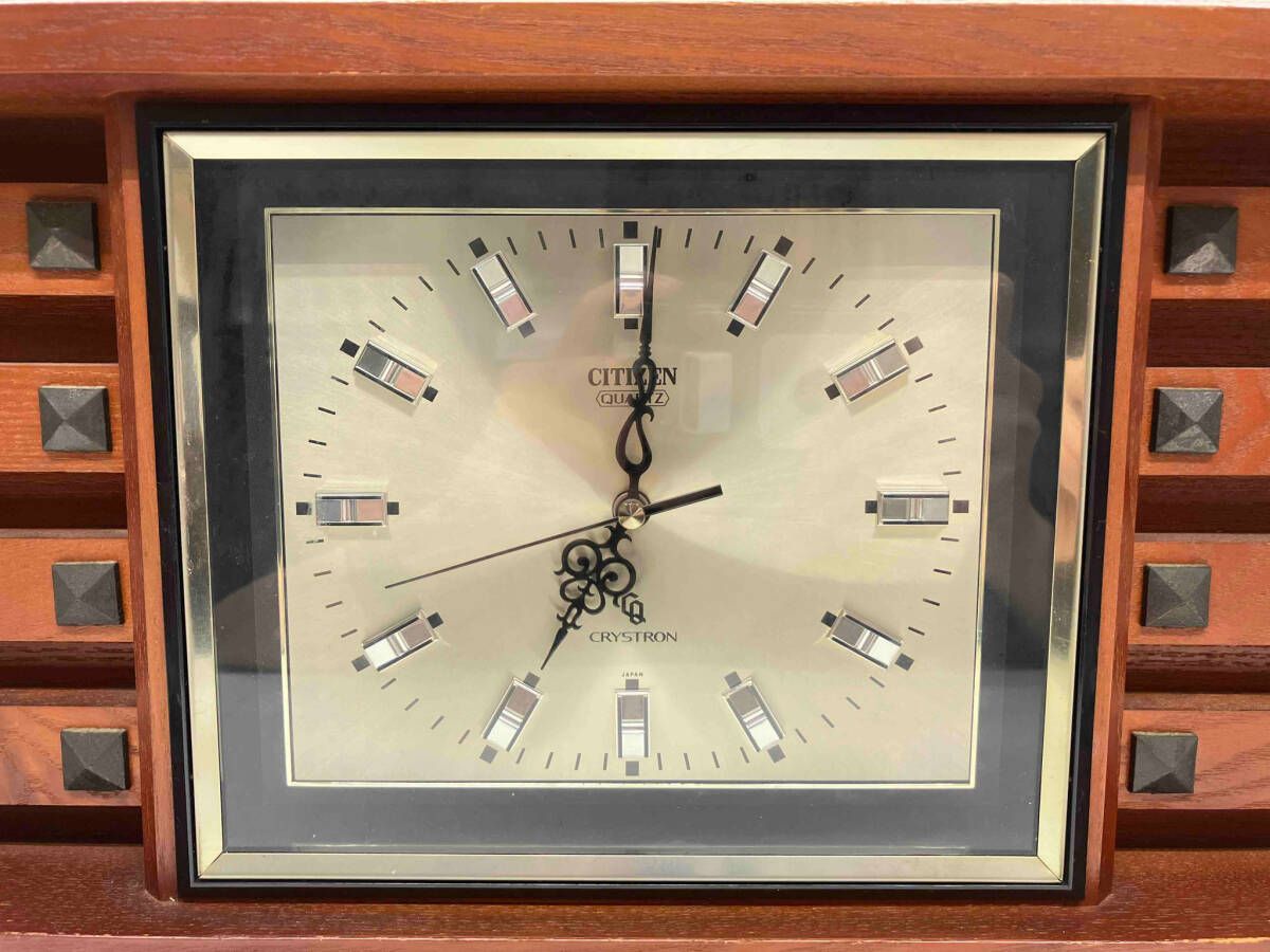 CITIZEN シチズン アンティーク調木製クロック 置き時計 - メルカリ