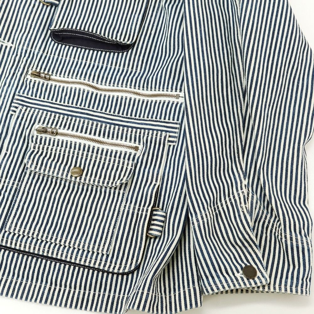 【新品】FACETASM ファセッタズム カバーオール ヒッコリー 新品】FACETASM ファセッタズム カバーオール ヒッコリー