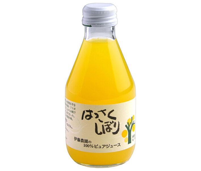 伊藤農園 ピュアジュース はっさく 180ml瓶×30本入× 2ケース ｜ 果実飲料 果汁 みかん 瓶