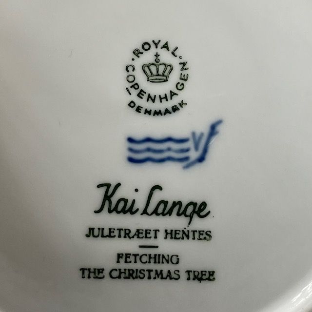 ロイヤルコペンハーゲン イヤープレート 1964年 「Fetching the