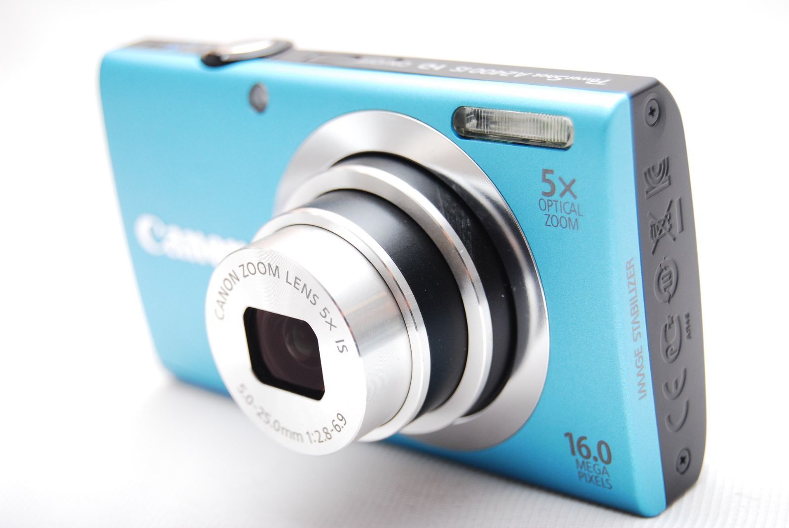 ☆美品 Canon デジタルカメラ PowerShot A2400IS ブルー 1600万画素 