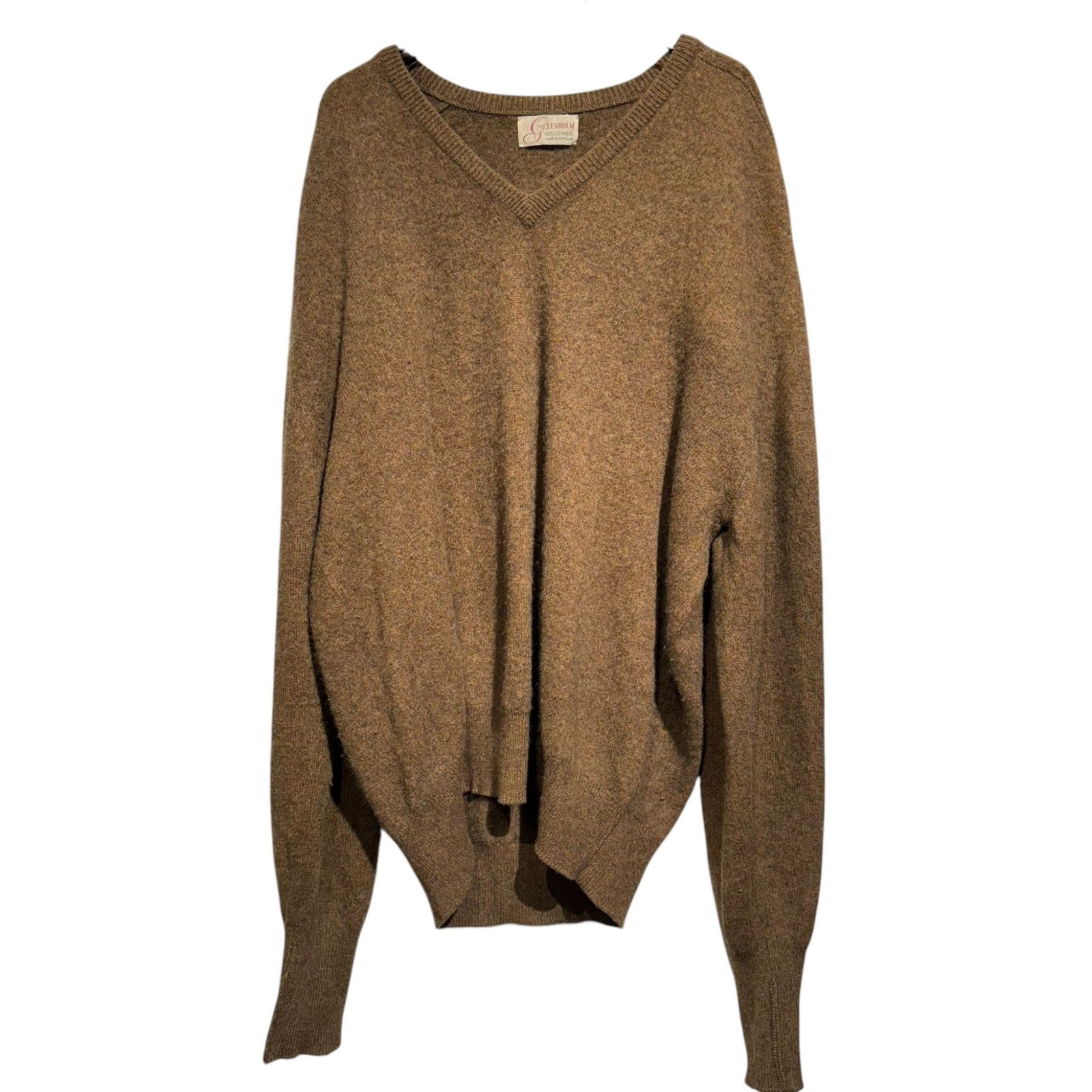GLENHOLM VINTAGE　スコティッシュカシミア100％ Vネックニット GLENHOLM VINTAGE スコティッシュカシミア100％ Vネックニット ニット